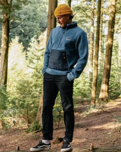 Passenger Fleece|Fleece>Oceanside Recycled Polar-Lined Sherpa Fleece Blue Steel