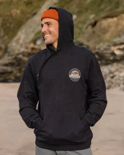 Passenger Hoodies & Sweatshirts|Men's Outlet>Odyssey Organic Cotton Hoodie Ebony Marl