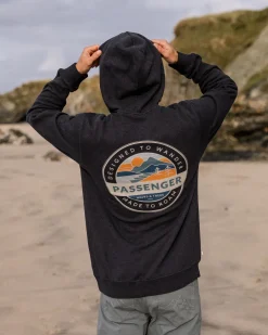 Passenger Hoodies & Sweatshirts|Men's Outlet>Odyssey Organic Cotton Hoodie Ebony Marl
