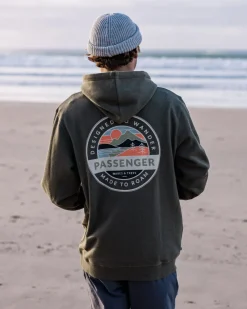 Passenger Hoodies & Sweatshirts|Men's Outlet>Odyssey Organic Cotton Hoodie Khaki Marl