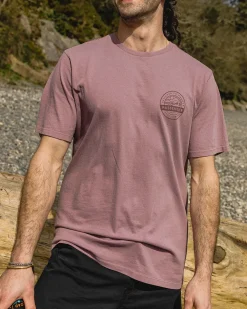 Floris van Bommel Men's Outlet|Men's>Odyssey Recycled Cotton T-Shirt Grape