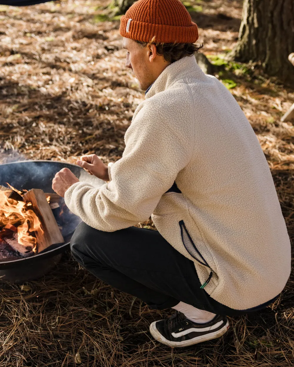Passenger Winter Road Trip Essentials|Best Sellers>Offgrid 2.0 Recycled Sherpa Fleece Oatmeal/Navy
