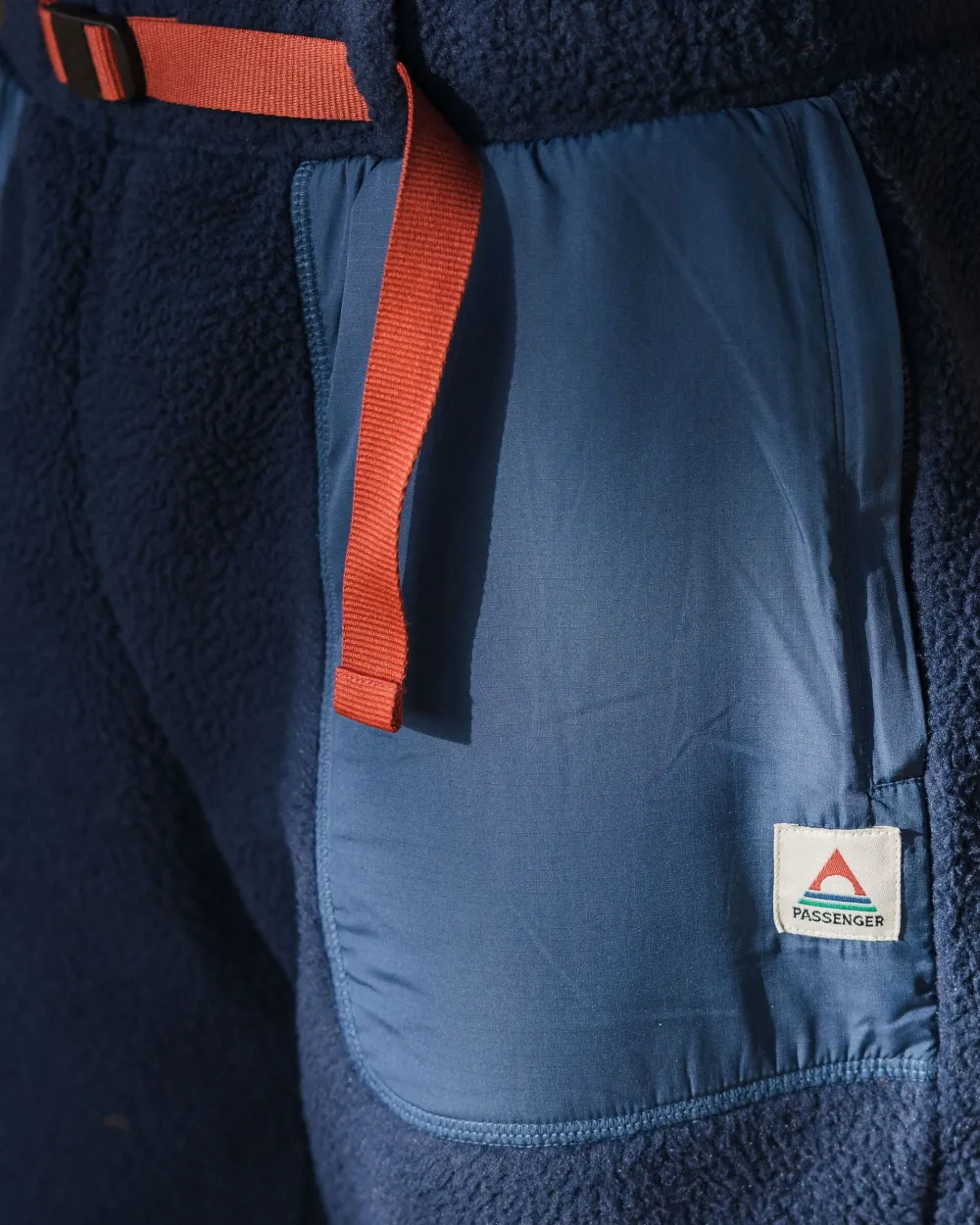 Floris van Bommel Pants|Men's Outlet>Offgrid Recycled Sherpa Fleece Jogger Rich Navy