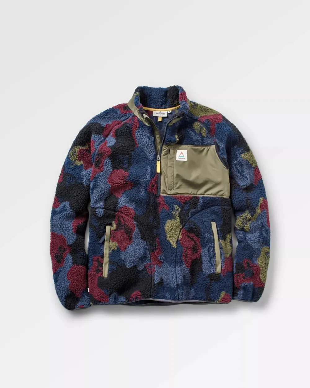 Passenger Fleece|Fleece>Offroad Recycled Sherpa 1/2 Zip Fleece Sycamore Pattern