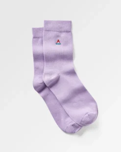 Passenger Socks|Socks>Organic Crew Socks Dusty Lilac