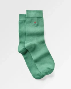 Passenger Socks|Socks>Organic Crew Socks Deep Sea