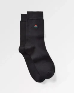 Passenger Socks|Socks>Organic Crew Socks Black