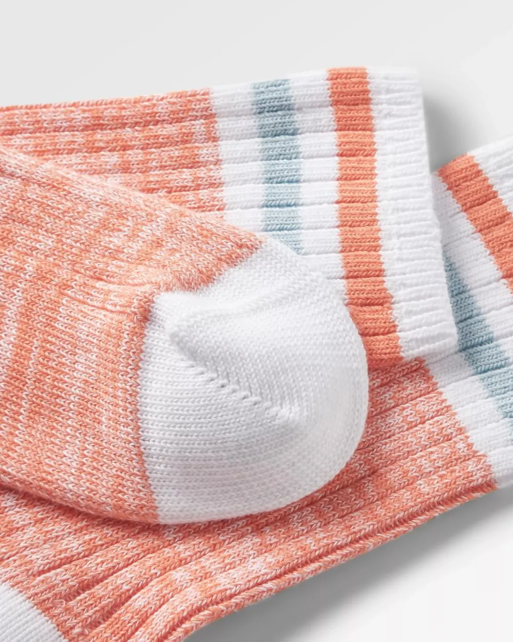 Passenger Socks|Socks>Organic Mid-weight Rib Socks Apricot