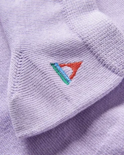 Passenger Socks|Socks>Organic Trainer Socks Dusty Lilac