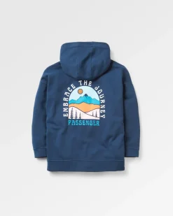 Passenger Hoodies & Sweatshirts>Outlook Recycled Cotton Hoodie Rich Navy