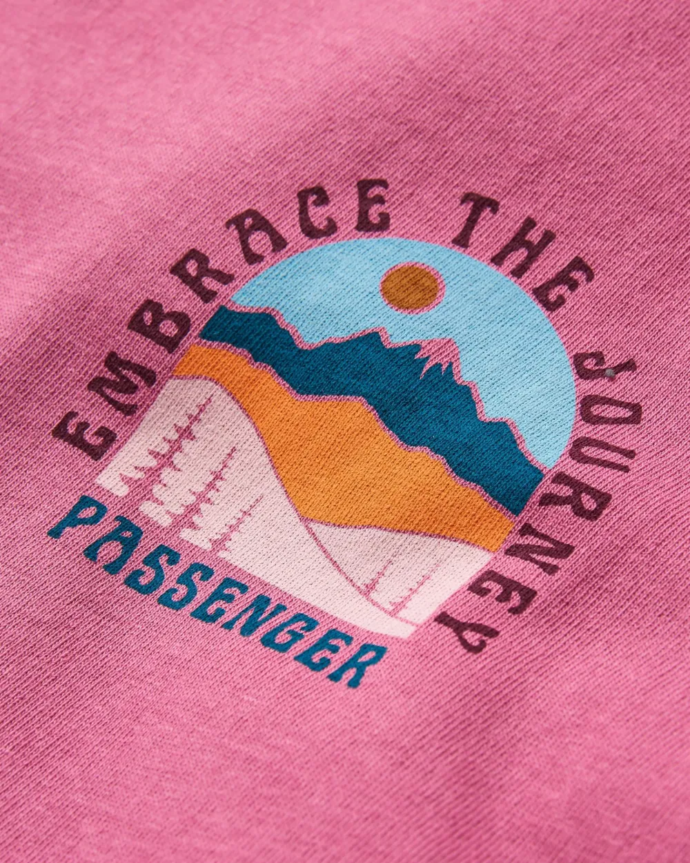 Passenger Tops & T-Shirts>Outlook Recycled Cotton Oversized T-Shirt Mauve Haze