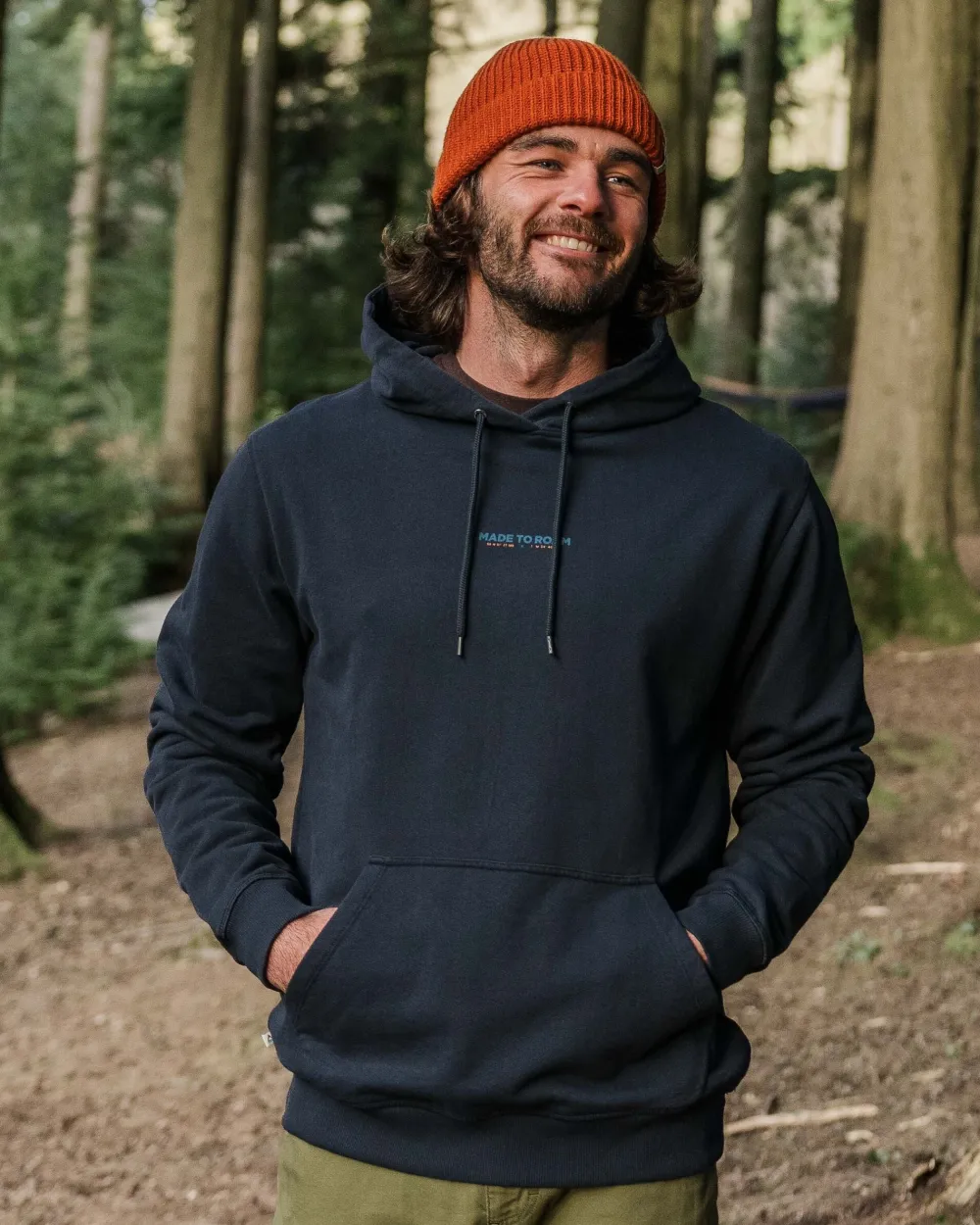 Passenger Hoodies & Sweatshirts|Men's Outlet>Pace Recycled Cotton Hoodie Deep Navy