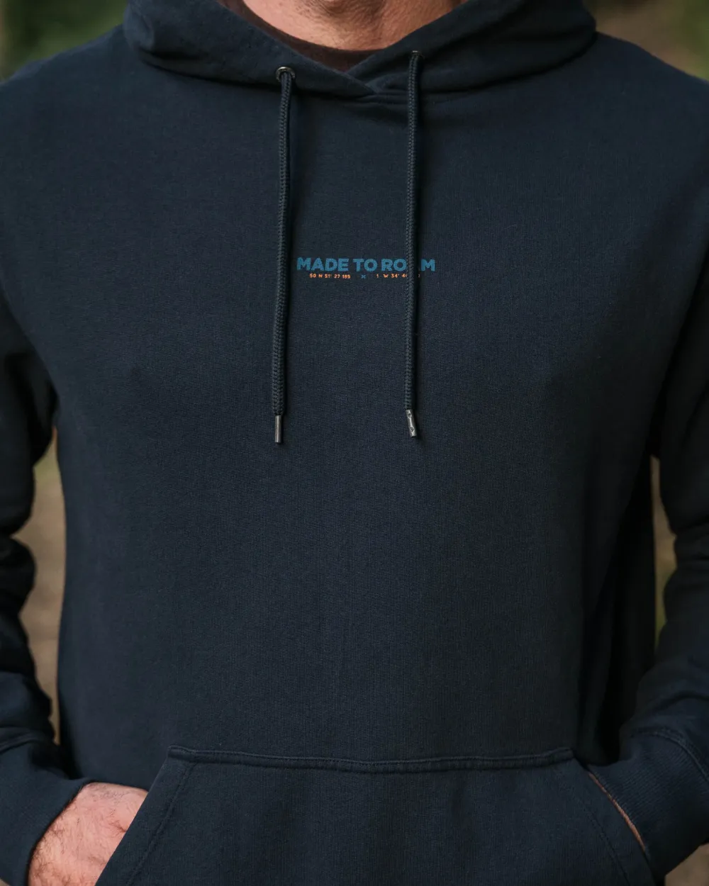 Passenger Hoodies & Sweatshirts|Men's Outlet>Pace Recycled Cotton Hoodie Deep Navy