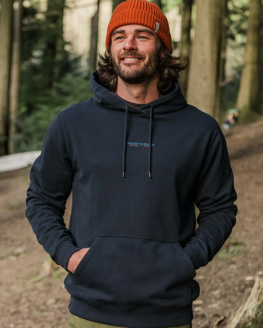 Passenger Hoodies & Sweatshirts|Men's Outlet>Pace Recycled Cotton Hoodie Deep Navy