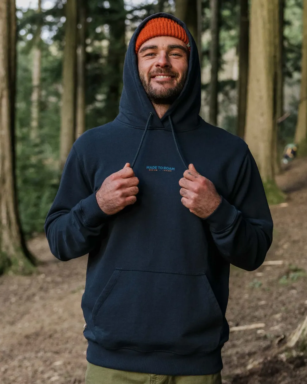 Passenger Hoodies & Sweatshirts|Men's Outlet>Pace Recycled Cotton Hoodie Deep Navy