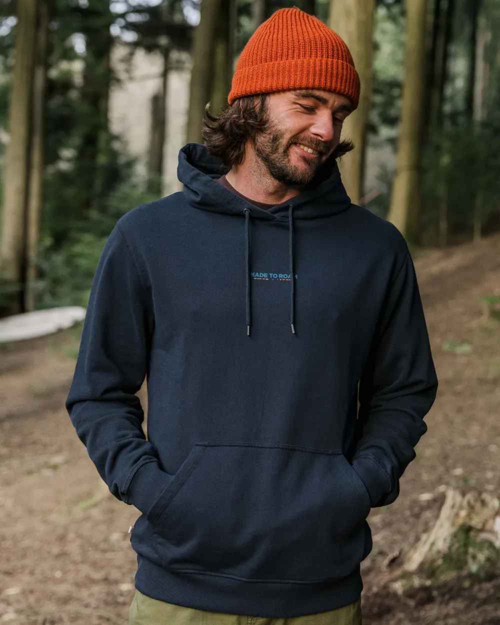 Passenger Hoodies & Sweatshirts|Men's Outlet>Pace Recycled Cotton Hoodie Deep Navy