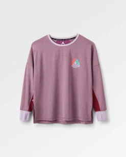 Passenger Tops & T-Shirts|Activewear>Pacifica Recycled Active LS Top Berry Marl