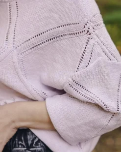 Passenger Knitwear|Women's Outlet>Palm Organic Oversized Knitted Jumper Orchid Hush