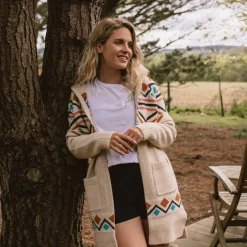 Passenger Knitwear|Best Sellers>Palumbo Hooded Cardigan Off White