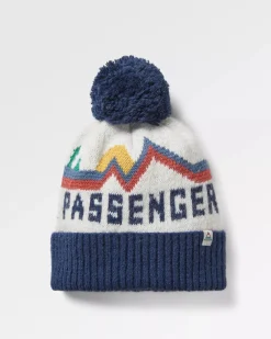 Floris van Bommel Beanies|Beanies>Passenger Recycled Bobble Hat Vintage White