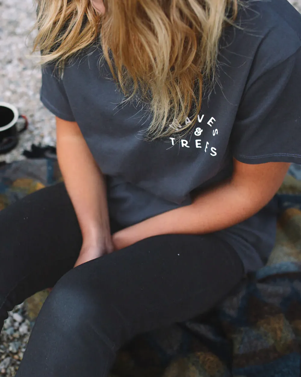 Passenger Tops & T-Shirts>Penida Recycled Cotton T-Shirt Faded Black