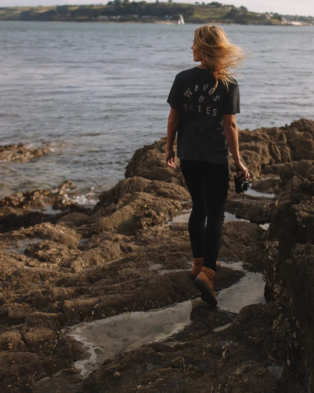 Passenger Tops & T-Shirts>Penida Recycled Cotton T-Shirt Faded Black