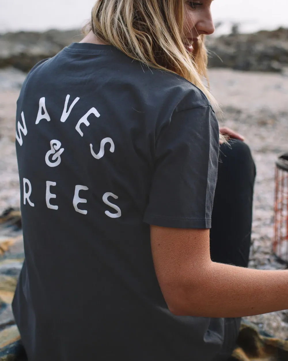 Passenger Tops & T-Shirts>Penida Recycled Cotton T-Shirt Faded Black