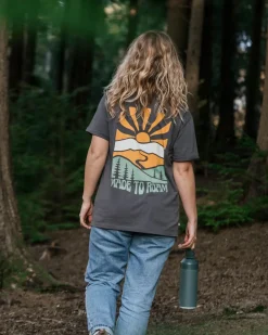 Passenger Tops & T-Shirts>Perfect Days T-Shirt Charcoal