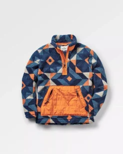 Passenger Fleece|Fleece>Perouse Recycled Deep-Pile Sherpa Fleece Homespun Dark Denim