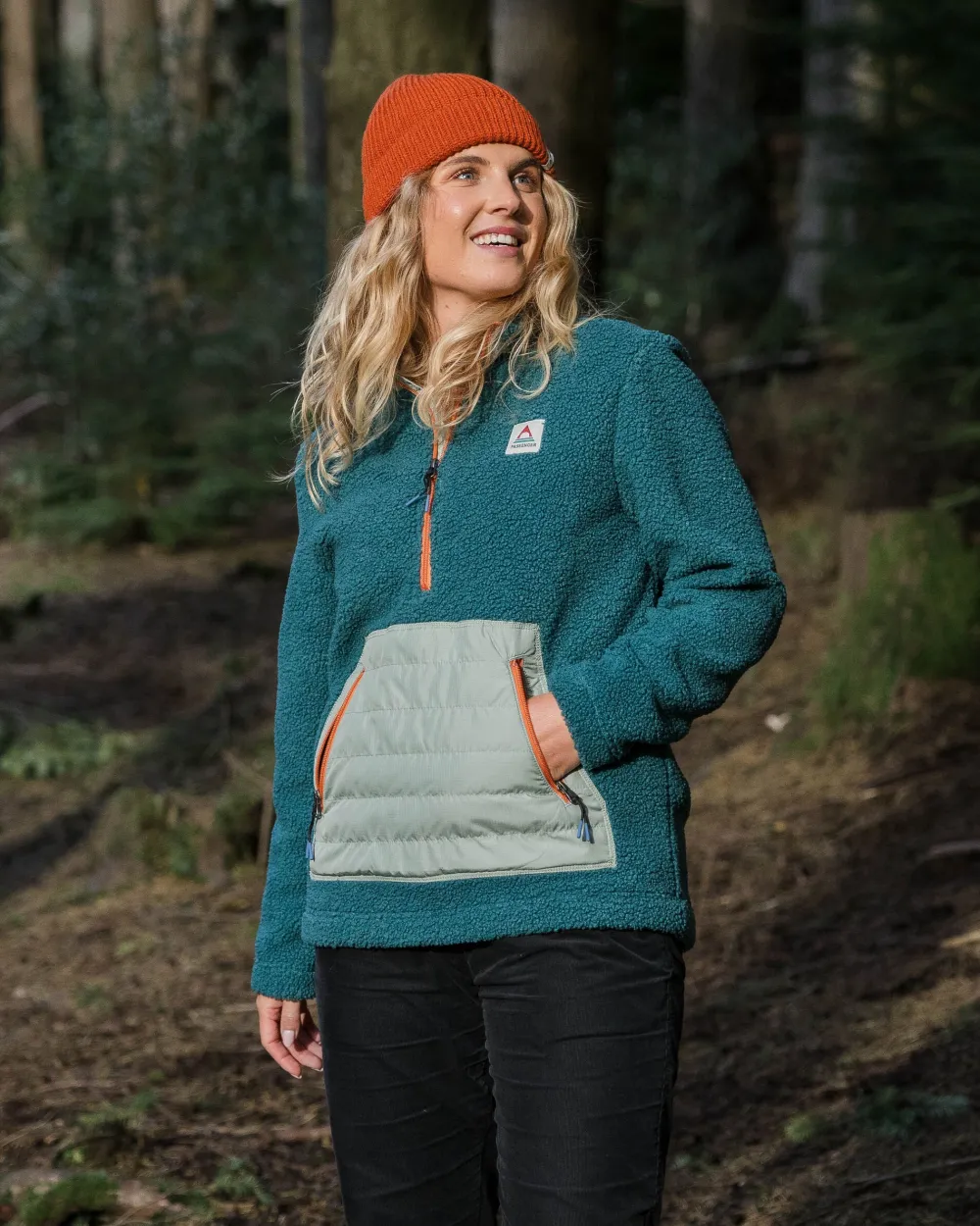 Passenger Fleece|Fleece>Perouse Recycled Polar-Lined Sherpa Fleece Mediterranean