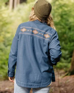 Passenger Women's Outlet|Women's>Pine Organic Cotton Jacket Dark Denim