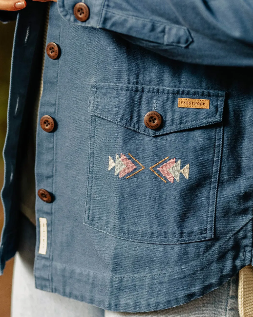 Passenger Women's Outlet|Women's>Pine Organic Cotton Jacket Dark Denim