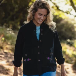 Passenger Shirts|Women's Outlet>Pine Organic Cotton Jacket Phantom