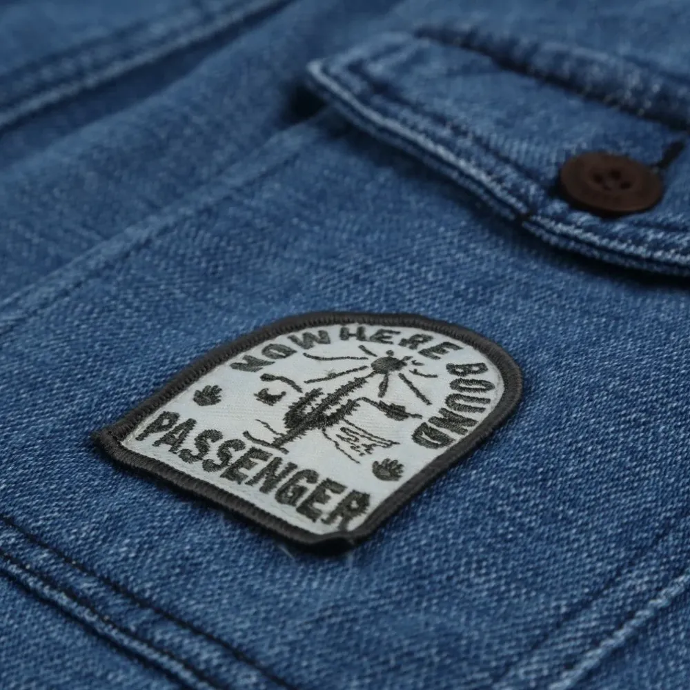 Floris van Bommel Shorts|Men's Outlet>Pine Recycled Cotton Cord Shorts Washed Denim