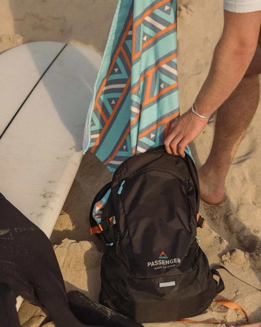 Passenger Accessories|Towels>Portland Beach Recycled Towel Porcelain Pattern