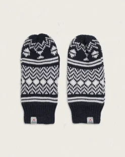 Passenger Gloves|Gloves>Powder Fleece Lined Recycled Acrylic Mittens Rich Navy