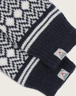 Passenger Gloves|Gloves>Powder Fleece Lined Recycled Acrylic Mittens Rich Navy