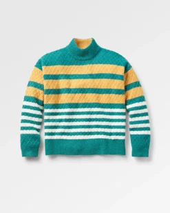 Passenger Knitwear|Women's Outlet>Ramble Recycled Knitted Jumper Mediterranean