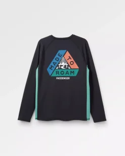 Passenger T-Shirts & Tank Tops|Activewear>Range Recycled Active LS T-shirt Black