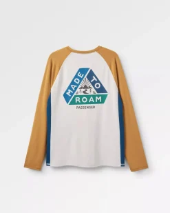 Passenger T-Shirts & Tank Tops|Activewear>Range Recycled Active LS T-shirt Dusty Ochre/ Vintage White