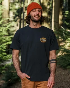 Passenger T-Shirts & Tank Tops|Men's Outlet>Reconnect Recycled Cotton T-Shirt Black