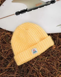 Floris van Bommel Beanies|Beanies>Redwood Fleece Lined Recycled Beanie Ochre Yellow