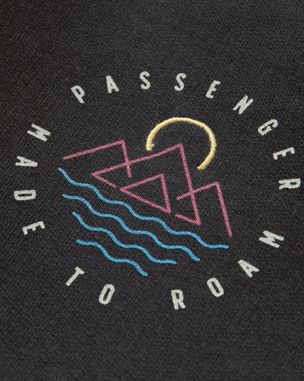 Passenger Hoodies & Sweatshirts>Remote Recycled Cotton Sweatshirt Black