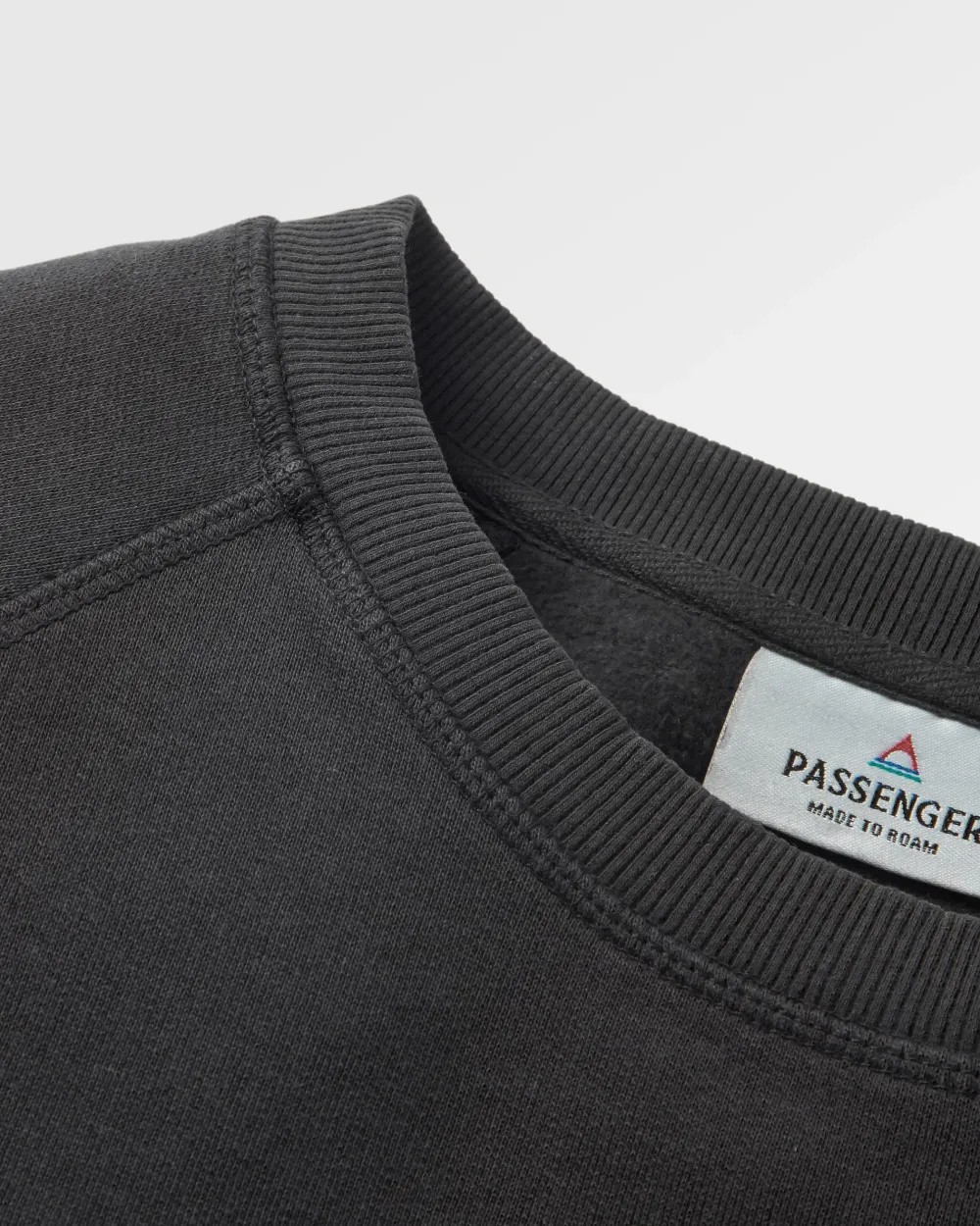 Passenger Hoodies & Sweatshirts>Remote Recycled Cotton Sweatshirt Black