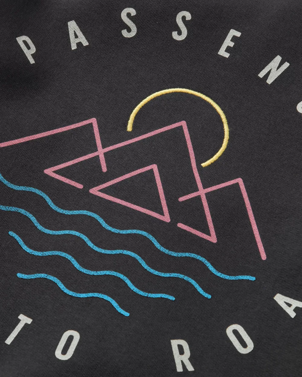 Passenger Hoodies & Sweatshirts>Remote Recycled Cotton Sweatshirt Black