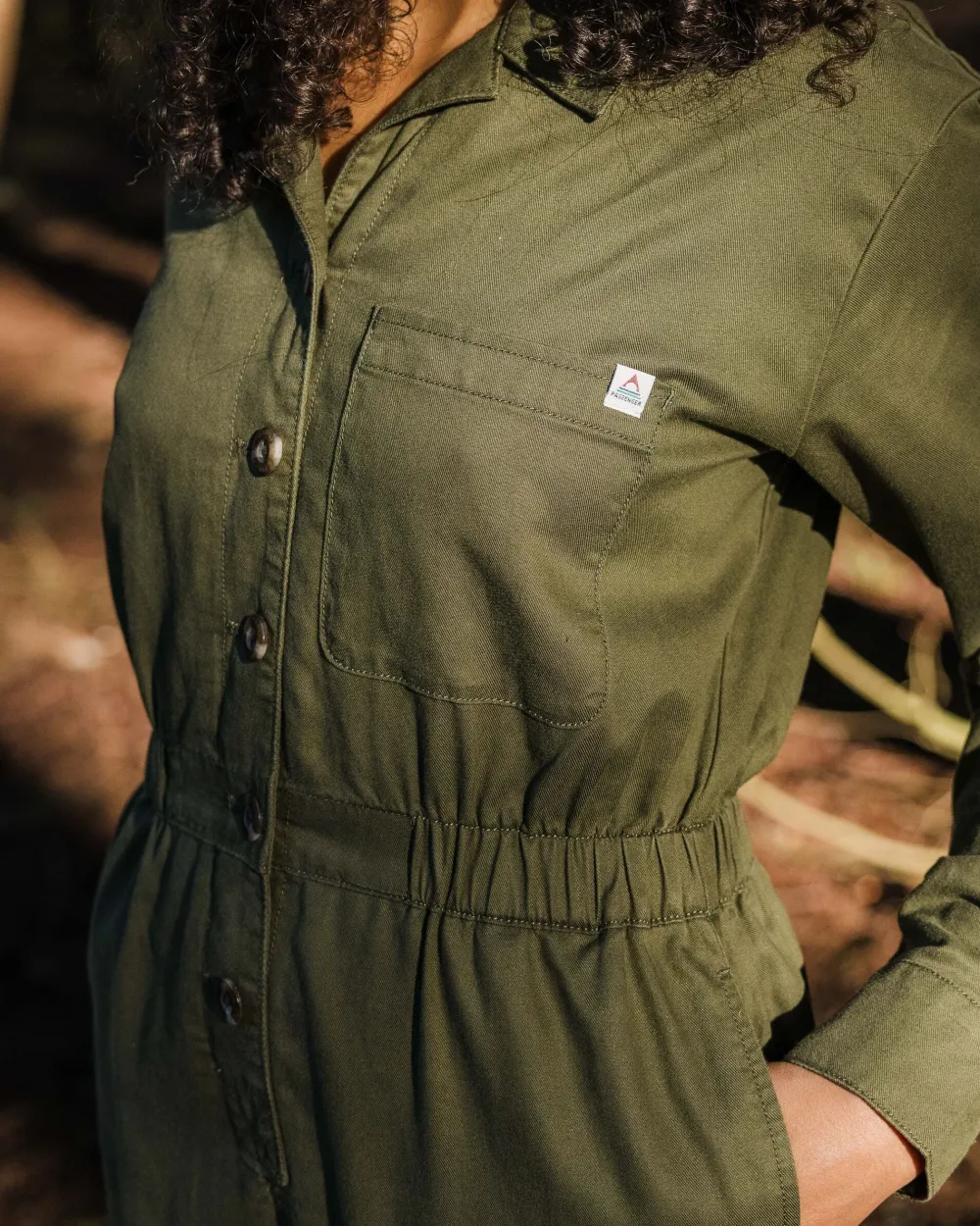Passenger Jumpsuits & Playsuits|Dungarees & Pants>Resonate Organic Cotton Boiler Suit Khaki