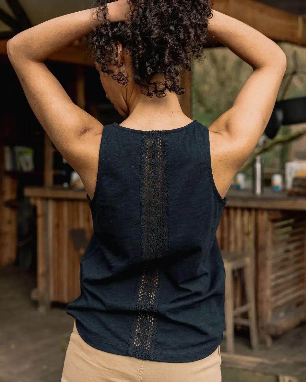 Passenger Tank Tops|Tops & T-Shirts>Rivergate Recycled Cotton Tank Top Black