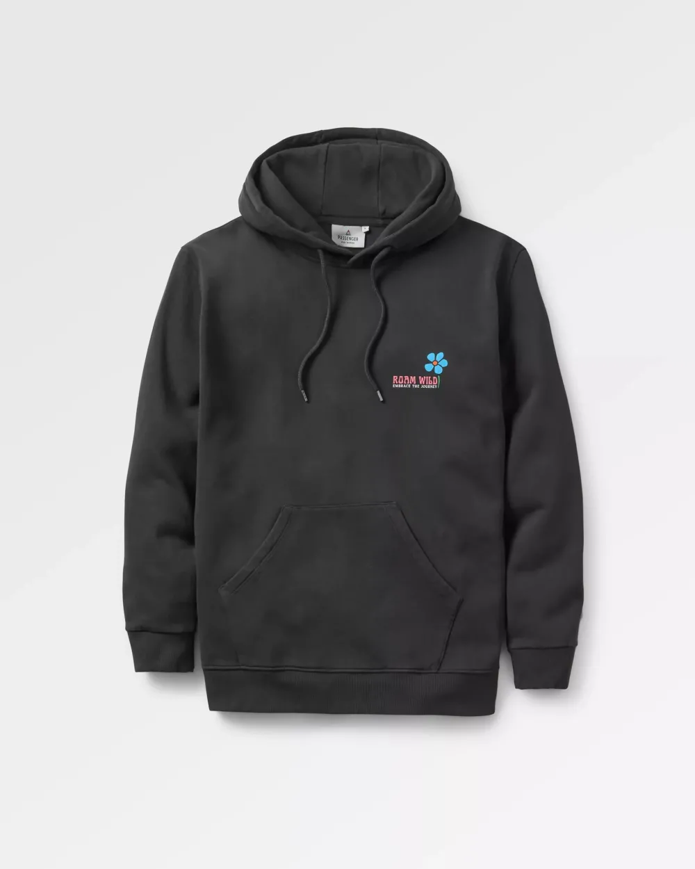 Passenger Hoodies & Sweatshirts>Roam Wild Recycled Cotton Hoodie Black