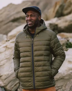 Floris van Bommel Men's Outlet|Men's>Roamer Recycled Insulated Jacket Khaki