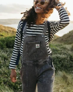 Passenger Dungarees & Pants|Women's Outlet>Roamist Organic Cotton Dungarees Washed Black Denim